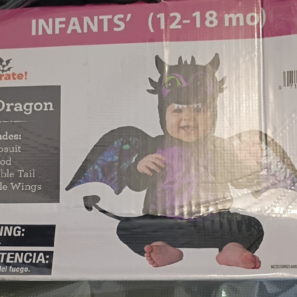 Infant Dragon Costume with Wings